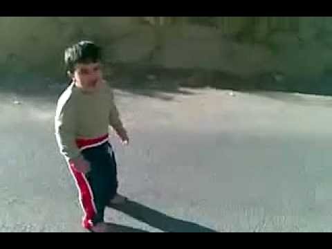 Watch So cute kid scared of his own shadow!!! - Best Funny Video Video
