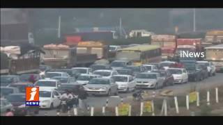 Watch Terrifying Traffic Rush at Toll Plazas During Sankranti Festival | iNews Video