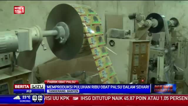 Watch BPOM Banten Gerebek Pabrik Obat Palsu di Balaraja Video