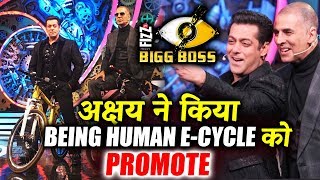 Watch Salman And Akshay PROMOTED Being Human Cycle On Bigg Boss 11 Finale Video