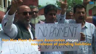 Watch Hot Mix Plant Owners Association stages protest against non-release of pending liabilities Video