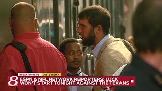 Watch Reports: Andrew Luck won't start against Texans Video