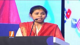 Watch Minister Akhila Priya Speech At Social Media Awards Summit 2017 In Amravati | iNews Video