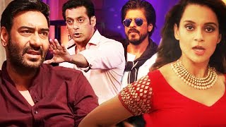 Watch Ajay Devgn SLAMS Salman Khan, Kangana Ranaut INSULTS Shahrukh Khan Video