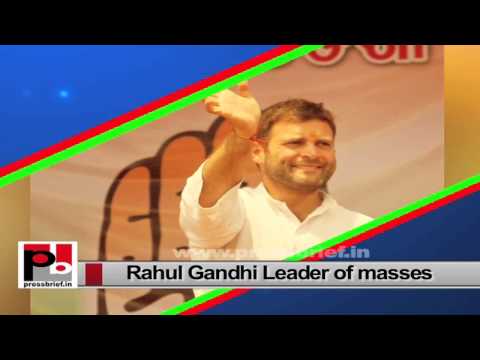 Watch Rahul Gandhi-Young Congress leader with modern vision and progressive ideas Video
