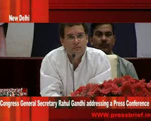 Watch Rahul Gandhi at Press Conference in New Delhi 5th may 2009 Part 04 Video