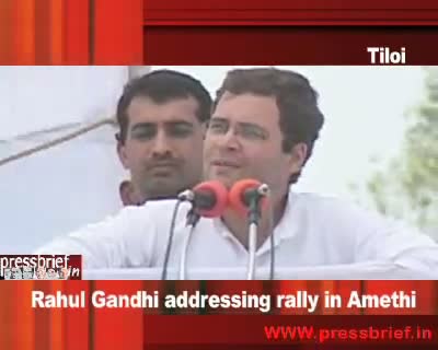Watch Rahul Gandhi in Amethi (Tiloi) UP, 18th  April 2009 Video