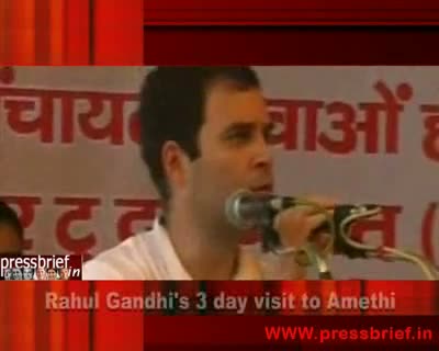 Watch Rahul Gandhi brings Broadband to Amethi panchayat Video