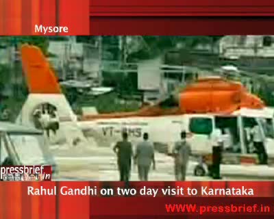 Watch Rahul Gandhi in karnataka,13th August 2010 Video
