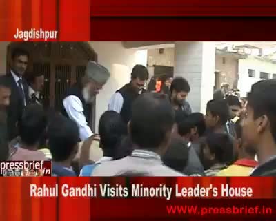 Watch Rahul Gandhi Visits Minority Leader House Video