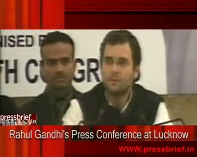 Watch Rahul Gandhi PC at Lucknow (U.P), 08th December 2009 Video