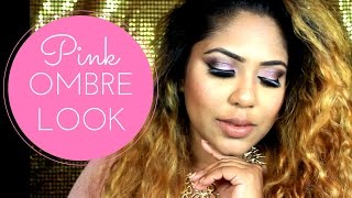 Watch SINHALA PINK OMBRE EYE  LOOK WITH REVLON FOUNDATION. (SRI LANKAN) Video