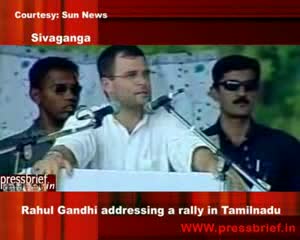 Watch Congress General Secretary Rahul Gandhi addressing a rally in Tamilnadu 8th May 2009 Video