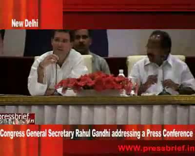 Watch Rahul Gandhi at Press Conference 5th may 2009 Part 01 Video
