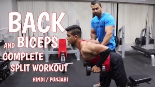 Watch BBRT #35- Complete BACK & BICEP SPLIT routine! (Hindi / Punjabi) Video