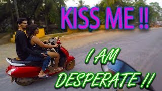 Watch Couple Kissing on Scooty while riding on Highway | Goa IBW 2017 Bikes Video