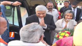 Watch Sri Lankan PM Ranil Wickremesingh Arrives in Tirmula For Lord Venkateswara Darshan | iNews Video