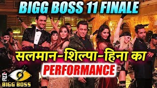Watch Salman Khan, Shilpa Shinde, Hina Khan ROCKS With Live Performance | Bigg Boss 11 Grand Finale Video