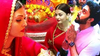 Watch Aishwarya Rai And Abhishek Bachchan VISITS Lalbaugcha Raja For Blessings - 2017 Ganesh Chaturthi Video