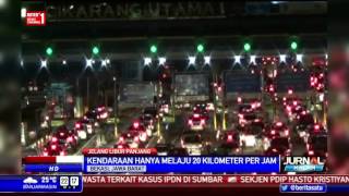 Watch Kepadatan Kendaraan di Pintu Tol Cikarang Utama Video