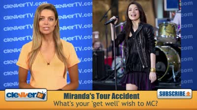 Watch Miranda Cosgrove's Tour Bus Accident Video