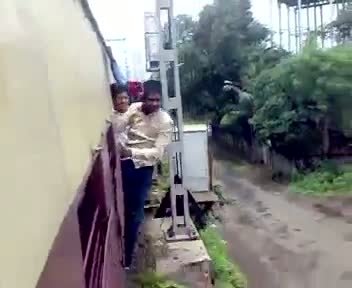 Watch Train Stunts in Mumbai Local Train Must Watch Video