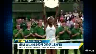 Watch Venus Williams US Open 2011- Tennis Star Explains Leaving Tournament due to Sjogren's Syndrome Video