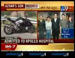 Watch Azharuddin's Son Seriously Injured-Indiaecho Video
