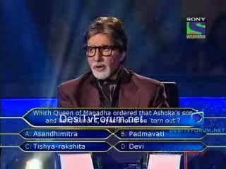 Watch Kaun Banega Crorepati Season 5 (12th-September-2011) Part 8 Video