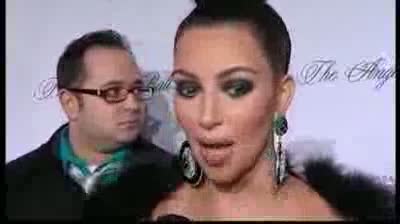 Watch Kim Kardashian at Angel Ball for cancer Video