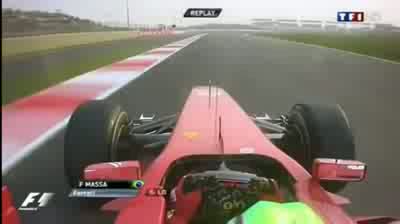Watch Felipe Massa Crash with Curb Broken Suspension AGAIN - BBC - F1 2011 - Round 17 - India Video