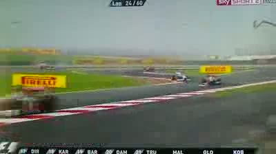 Watch Felipe Massa Lewis Hamilton Accident Incident Crash - SKY - F1 2011 - Round 17 - India Video