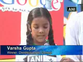 Watch Versha Gupta - Tiny tot wins Doodle4Google contest Video