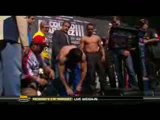 Watch Manny Pacquiao vs. Juan Manuel Marquez 3 Official Weigh-in Video
