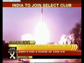 Watch India set to test ICBM Agni 5 in February Video