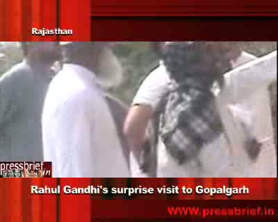 Watch Rahul Gandhi surprise visit to Gopalgarh, 9th October 2011 Video