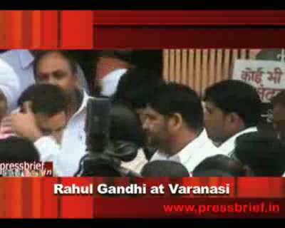 Watch Rahul Gandhi at Varanasi Video