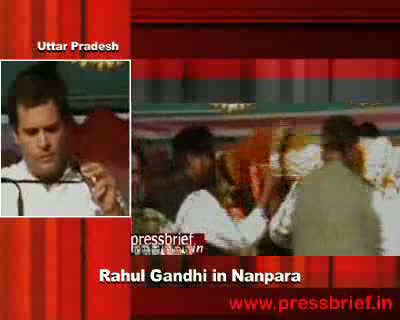 Watch Rahul Gandhi in Nanpara, Uttar Pradesh 23rd Nov. 2011 Video