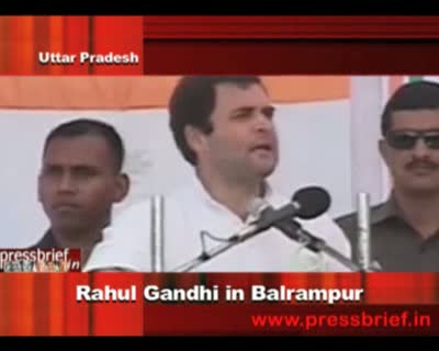 Watch Rahul Gandhi in Balrampur, U.P 24th November 2011 Video
