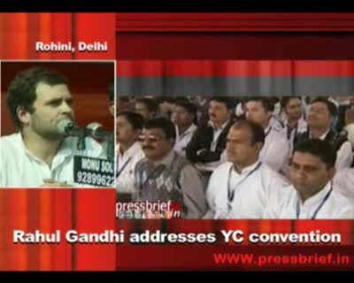 Watch Rahul Gandhi addresses Youth Congress convention 28th November 2011 Video
