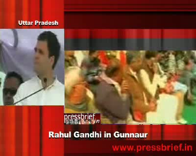 Watch Rahul Gandhi at Gunnaur, U.P, 13th December 2011 Video