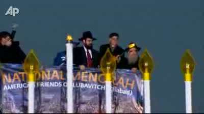 Watch National Menorah Lit in Washington Video