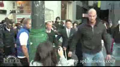 Watch Lady Gaga mobbed by fans Video
