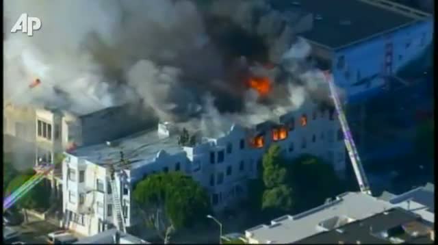 Watch 4-Alarm Multi-building Fire in S.F. Video