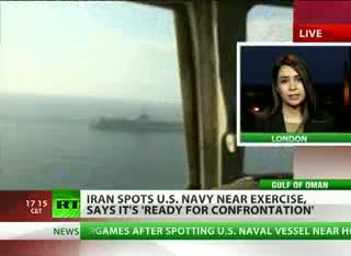 Watch Iran spots US Navy near drill, ready for confrontation Video