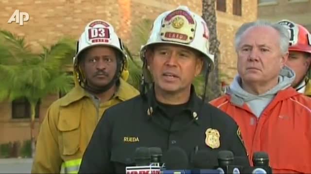Watch Firefighters Chase Arsonist in Hollywood Area Video