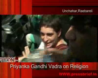 Watch Priyanka Gandhi Vadra on Religion_24-03-09 Video