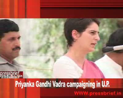 Watch Priyanka Gandhi Vadra campaigning in Amethi (U P) Video
