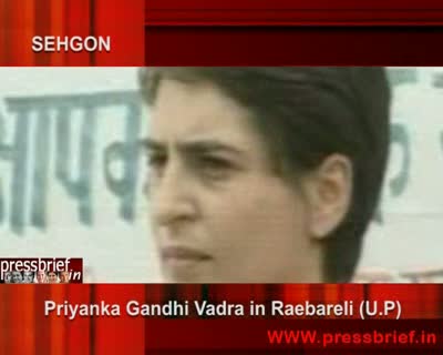 Watch Prinka Gandhi Vadra in Raebareli (UP), 22nd April 2009 Video