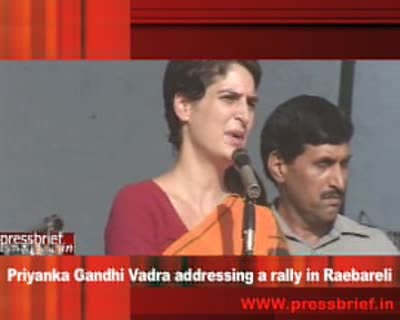 Watch Priyanka Gandhi Vadra addressing a rally in Raebareli_23 April_2009 Video